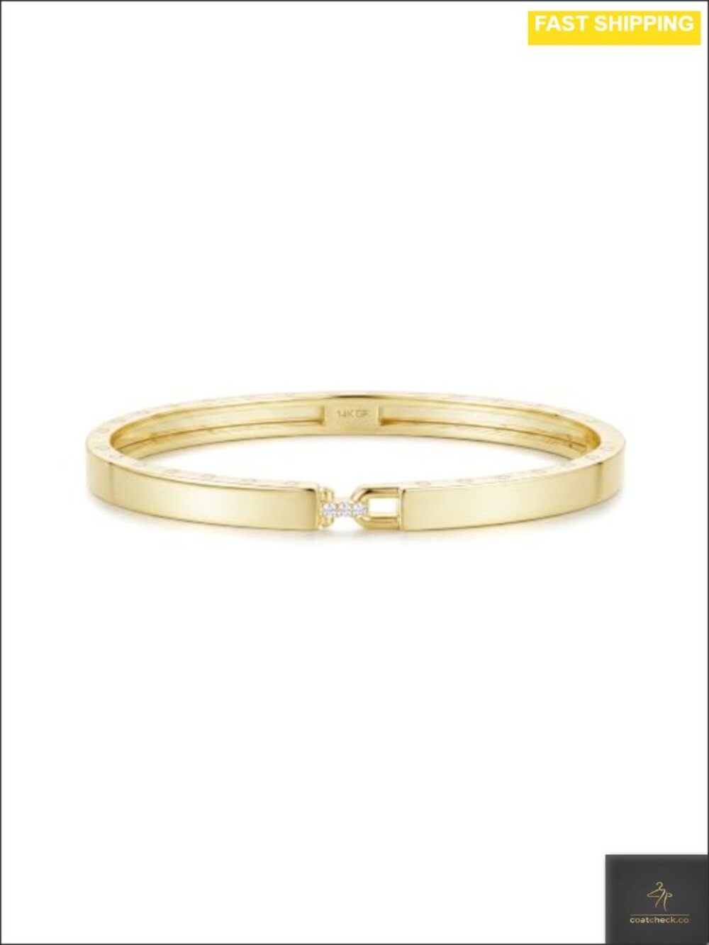 14K Gold Filled Bangle Bracelet for Women 6mm Minimalist Stackable